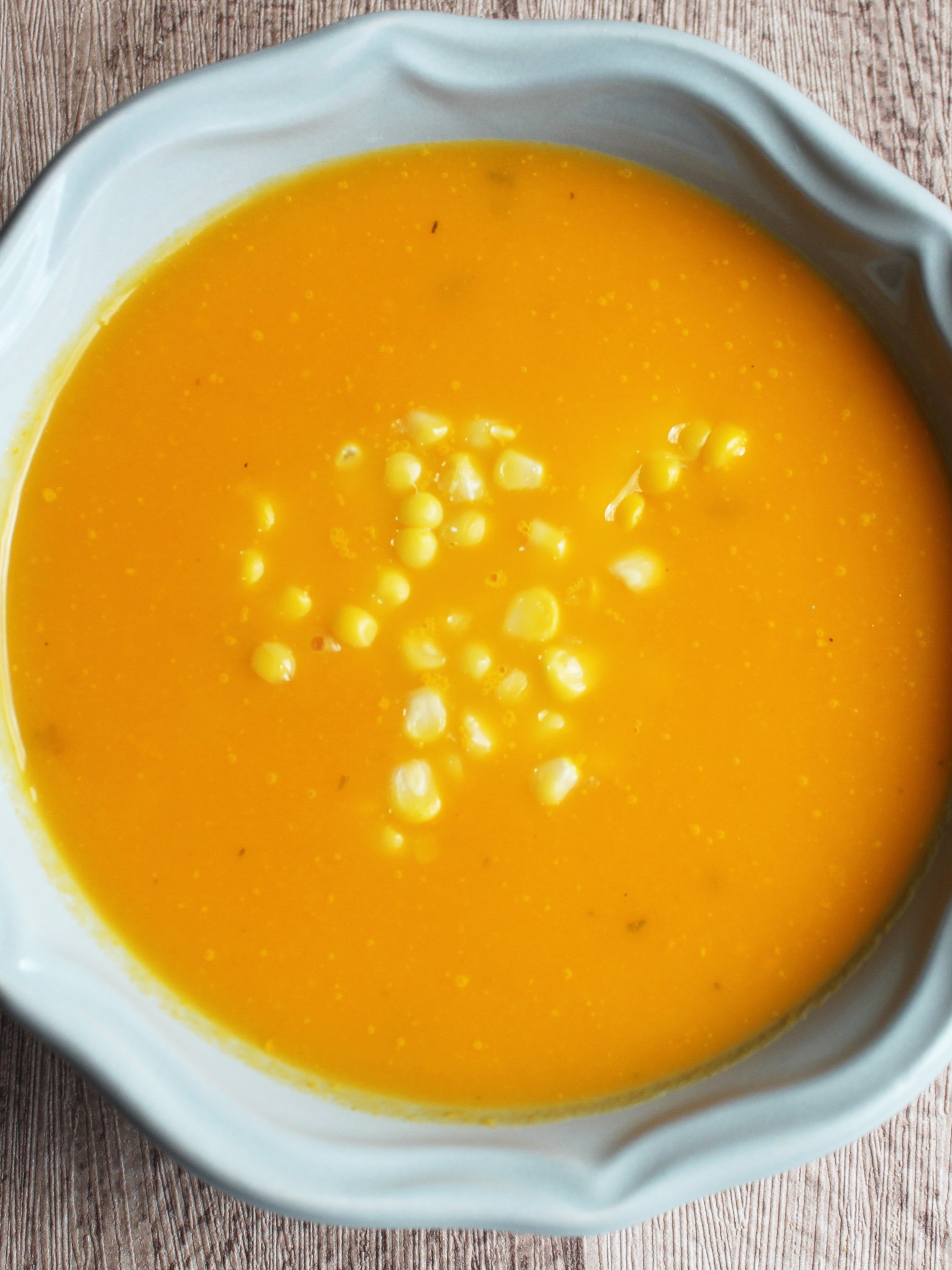 Crema de Zanahoria y Elote